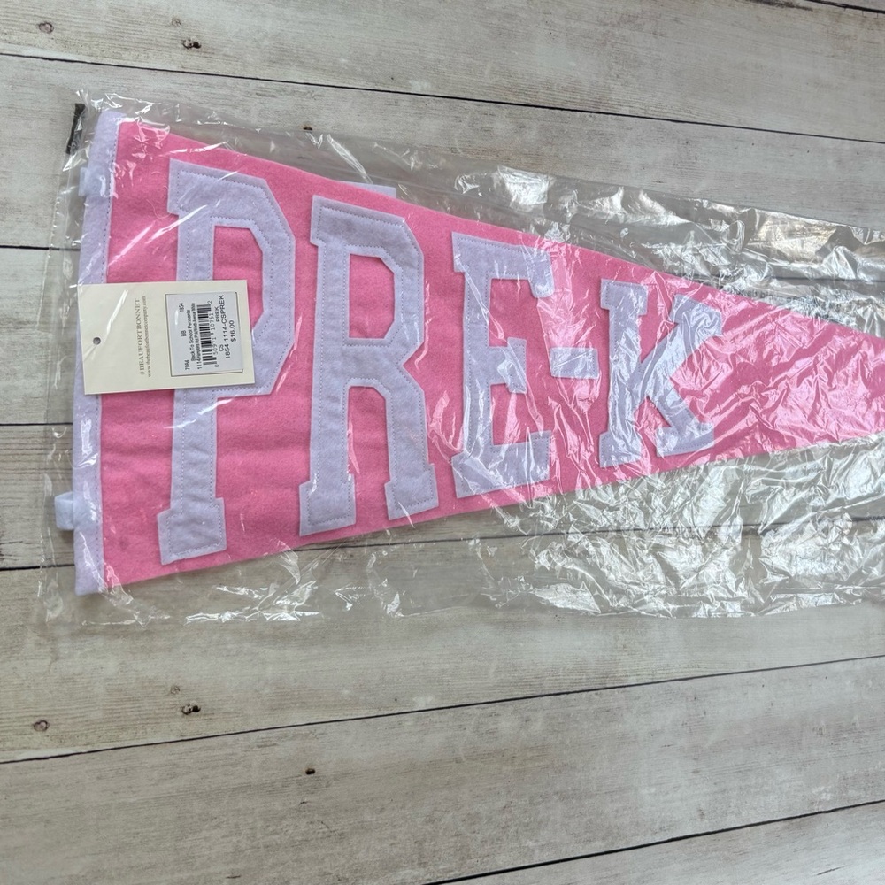 Pink PRE-K 
Back to School Pennant